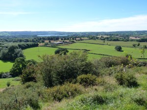 The view from Round Hill towards Chew Valley Lake.